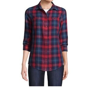 St. John’s bay S Long Sleeve button front shirt